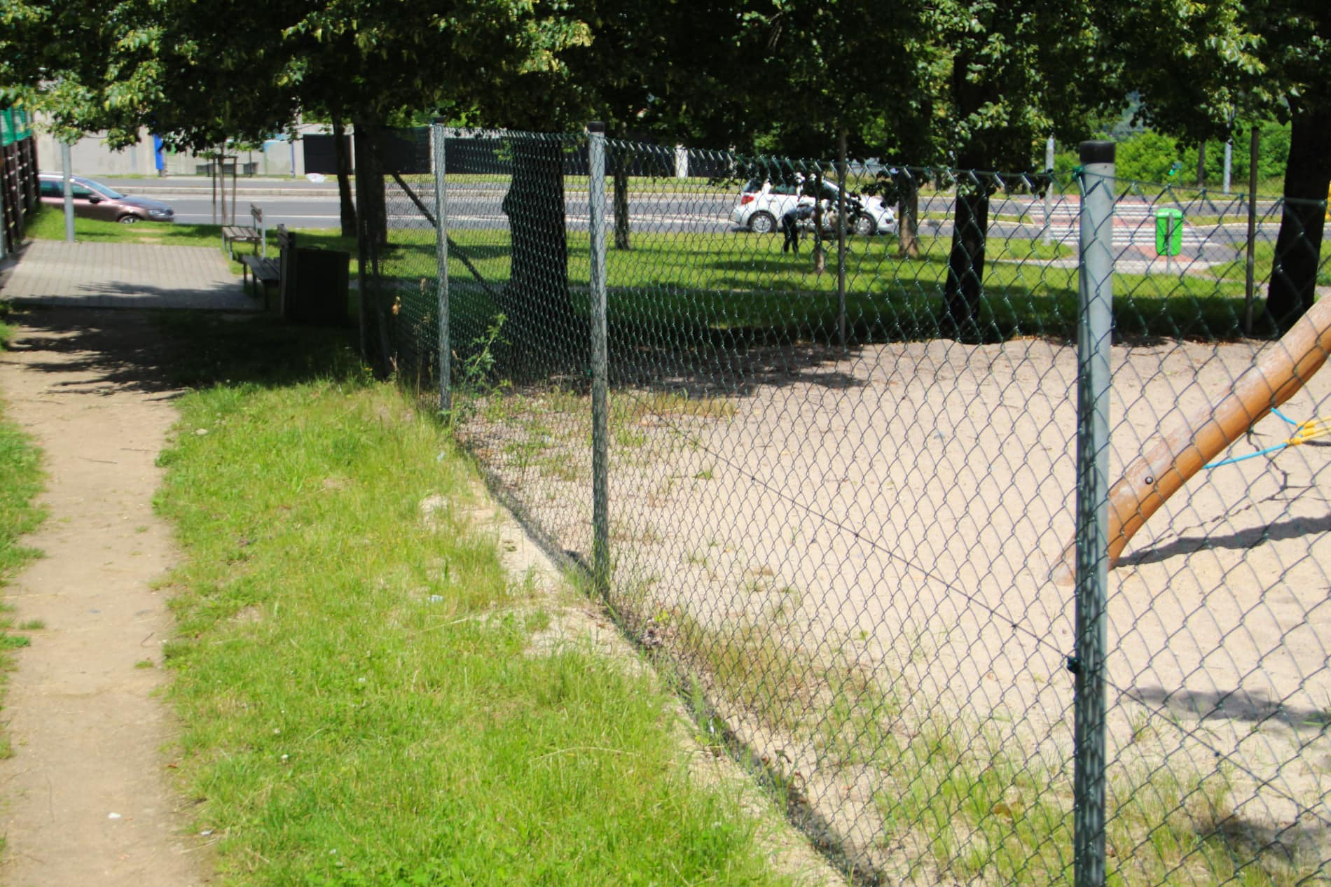 pletivo poplastované bez napínacího drátu zelené